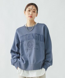 GLOBAL WORK | ピグメント刺繍ロゴプルオーバー/608260(スウェット)
