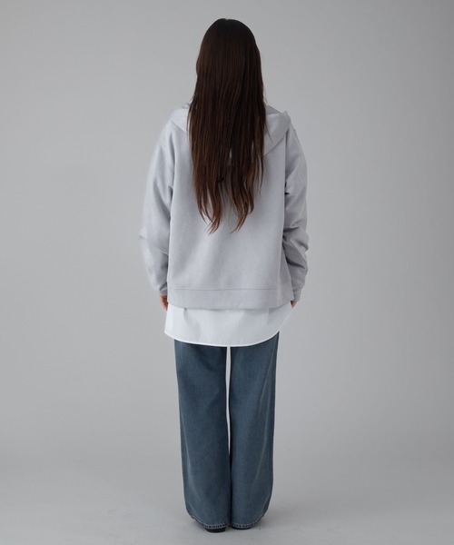 BROWNY（ブラウニー）の「BROWNY/フェイクスウェードZIPパーカー（パーカー・メンズ・ライトグレー/チャコール・MEDIUM/LARGE）」の18枚目の写真