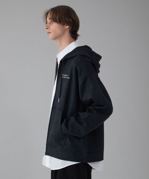 BROWNY（ブラウニー）の「BROWNY/フェイクスウェードZIPパーカー（パーカー・メンズ・ライトグレー/チャコール・MEDIUM/LARGE）」の16枚目の写真