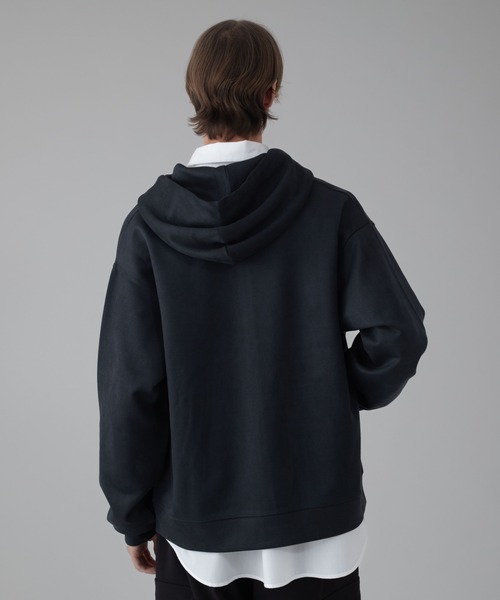 BROWNY（ブラウニー）の「BROWNY/フェイクスウェードZIPパーカー（パーカー・メンズ・ライトグレー/チャコール・MEDIUM/LARGE）」の15枚目の写真