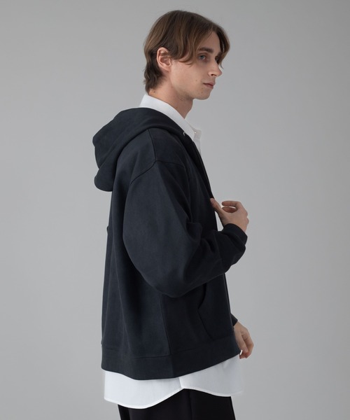 BROWNY（ブラウニー）の「BROWNY/フェイクスウェードZIPパーカー（パーカー・メンズ・ライトグレー/チャコール・MEDIUM/LARGE）」の14枚目の写真