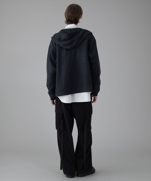 BROWNY（ブラウニー）の「BROWNY/フェイクスウェードZIPパーカー（パーカー・メンズ・ライトグレー/チャコール・MEDIUM/LARGE）」の11枚目の写真