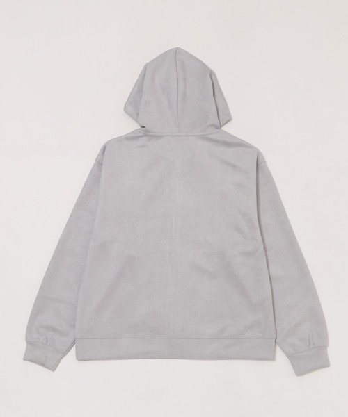 BROWNY（ブラウニー）の「BROWNY/フェイクスウェードZIPパーカー（パーカー・メンズ・ライトグレー/チャコール・MEDIUM/LARGE）」の7枚目の写真
