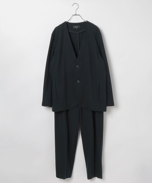 GLOBAL WORK(グローバルワーク)の「2点セット/時短スマートSETUP+WARM/598967(ノーカラージャケット・メンズ・チャコールグレー/ネイビー・SMALL/MEDIUM/LARGE)」の4枚目の写真