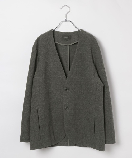 GLOBAL WORK(グローバルワーク)の「2点セット/時短スマートSETUP+WARM/598967(ノーカラージャケット・メンズ・チャコールグレー/ネイビー・SMALL/MEDIUM/LARGE)」の7枚目の写真