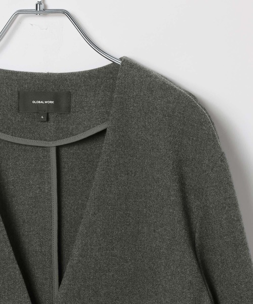 GLOBAL WORK(グローバルワーク)の「2点セット/時短スマートSETUP+WARM/598967(ノーカラージャケット・メンズ・チャコールグレー/ネイビー・SMALL/MEDIUM/LARGE)」の10枚目の写真