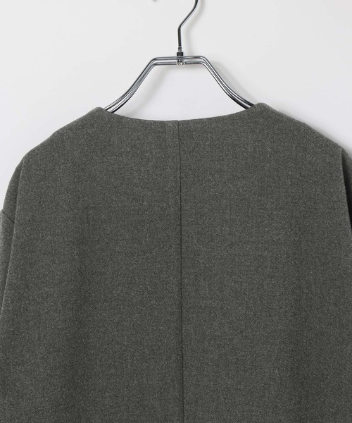 GLOBAL WORK(グローバルワーク)の「2点セット/時短スマートSETUP+WARM/598967(ノーカラージャケット・メンズ・チャコールグレー/ネイビー・SMALL/MEDIUM/LARGE)」の14枚目の写真