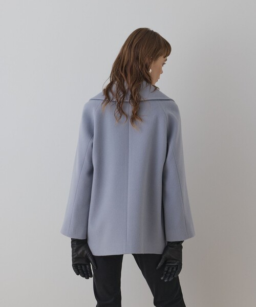 GRACE CONTINENTAL（グレースコンチネンタル）の「ファーポケットピーコート（ピーコート・レディース・サックスブルー/ブラック/ベージュ・36/38）」の8枚目の写真