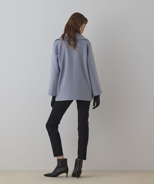 GRACE CONTINENTAL（グレースコンチネンタル）の「ファーポケットピーコート（ピーコート・レディース・サックスブルー/ブラック/ベージュ・36/38）」の11枚目の写真