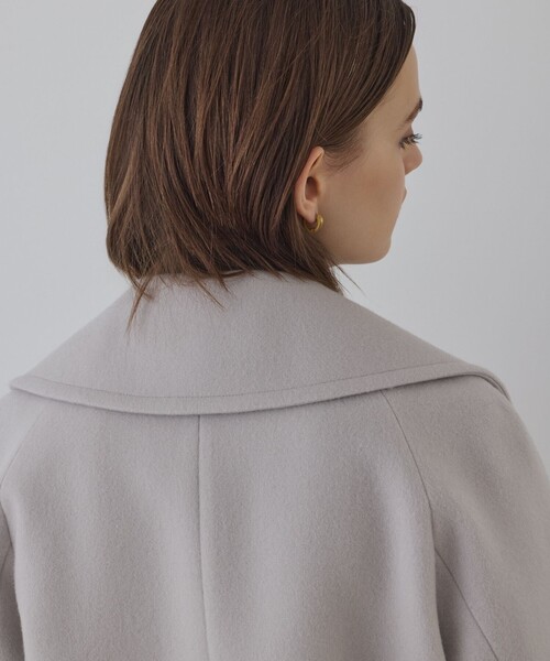 GRACE CONTINENTAL（グレースコンチネンタル）の「ファーポケットピーコート（ピーコート・レディース・サックスブルー/ブラック/ベージュ・36/38）」の21枚目の写真