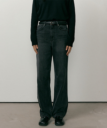 LINGSEOUL（リングソウル）の「black on black washing denim pants（デニムパンツ・レディース）」