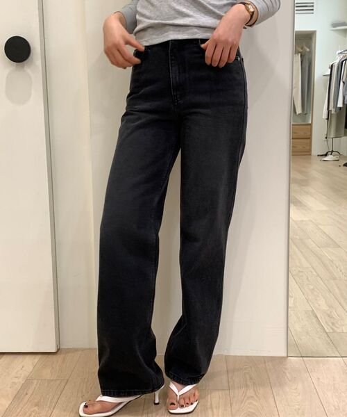 LINGSEOUL(リングソウル)の「black on black washing denim pants(デニムパンツ・レディース・ブラック・LARGE/SMALL/MEDIUM)」の5枚目の写真