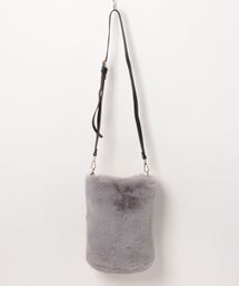 macocca（マコッカ）の「リサイクルエコファー2WAY フリル ハンドル バッグ（ハンドバッグ）」