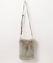 macocca（マコッカ）の「リサイクルエコファー2WAY フリル ハンドル バッグ（ハンドバッグ）」