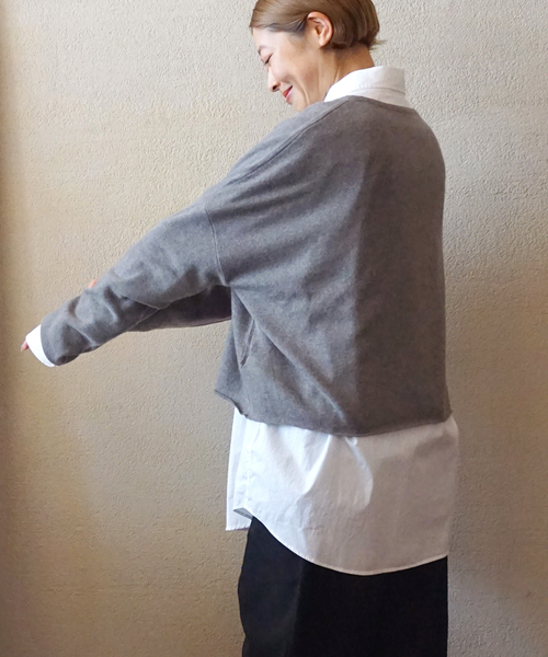 JOURNAL STANDARD LUXE（ジャーナルスタンダード　ラックス）の「カシミヤ ワイドプルオーバー（ニット/セーター・レディース・スカイブルー/チャコールグレー/ホワイト/ブラウン・FREE）」の3枚目の写真
