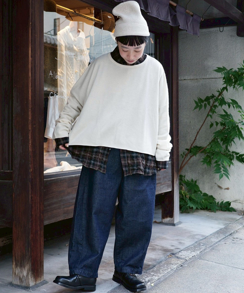 JOURNAL STANDARD LUXE（ジャーナルスタンダード　ラックス）の「カシミヤ ワイドプルオーバー（ニット/セーター・レディース・スカイブルー/チャコールグレー/ホワイト/ブラウン・FREE）」の5枚目の写真