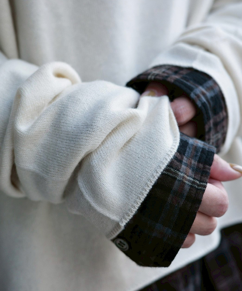 JOURNAL STANDARD LUXE（ジャーナルスタンダード　ラックス）の「カシミヤ ワイドプルオーバー（ニット/セーター・レディース・スカイブルー/チャコールグレー/ホワイト/ブラウン・FREE）」の7枚目の写真