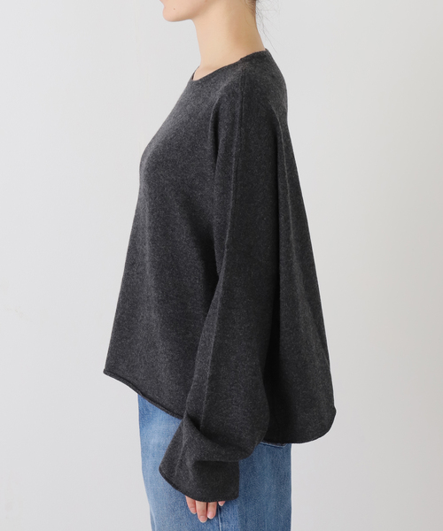 JOURNAL STANDARD LUXE（ジャーナルスタンダード　ラックス）の「カシミヤ ワイドプルオーバー（ニット/セーター・レディース・スカイブルー/チャコールグレー/ホワイト/ブラウン・FREE）」の13枚目の写真