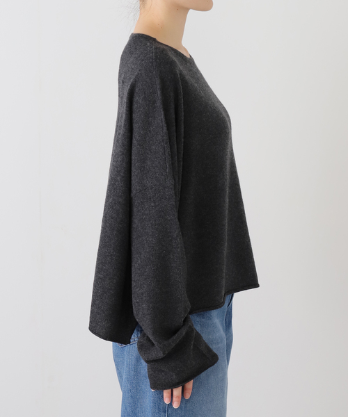 JOURNAL STANDARD LUXE（ジャーナルスタンダード　ラックス）の「カシミヤ ワイドプルオーバー（ニット/セーター・レディース・スカイブルー/チャコールグレー/ホワイト/ブラウン・FREE）」の15枚目の写真