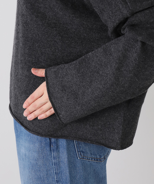 JOURNAL STANDARD LUXE（ジャーナルスタンダード　ラックス）の「カシミヤ ワイドプルオーバー（ニット/セーター・レディース・スカイブルー/チャコールグレー/ホワイト/ブラウン・FREE）」の17枚目の写真