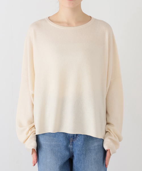 JOURNAL STANDARD LUXE（ジャーナルスタンダード　ラックス）の「カシミヤ ワイドプルオーバー（ニット/セーター・レディース・スカイブルー/チャコールグレー/ホワイト/ブラウン・FREE）」の20枚目の写真