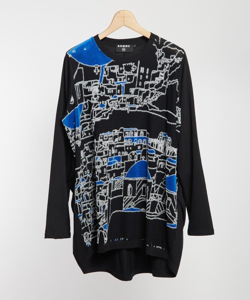 GOMME HOMME(ゴムオム)の「コクーン長袖T(Tシャツ/カットソー・メンズ・ブラック・MEDIUM)」の1枚目の写真