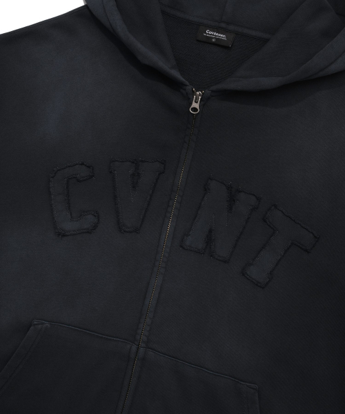 COVERNAT(カバーナット)の「CVNT ダイング オーバーサイズ フードパーカー ジップアップ ネイビー(パーカー・レディース・その他・SMALL/MEDIUM/LARGE/X-LARGE)」の7枚目の写真