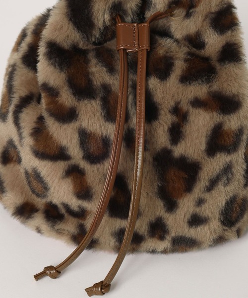 GLOBAL WORK（グローバルワーク）の「ファー巾着BAG/632802（ショルダーバッグ・キッズ・レオパード/ブラウン/アイボリー・ONE SIZE）」の15枚目の写真