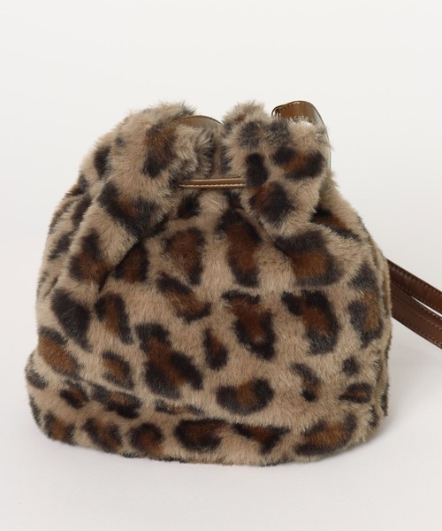GLOBAL WORK（グローバルワーク）の「ファー巾着BAG/632802（ショルダーバッグ・キッズ・レオパード/ブラウン/アイボリー・ONE SIZE）」の17枚目の写真