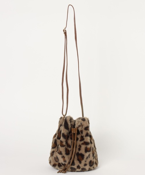 GLOBAL WORK（グローバルワーク）の「ファー巾着BAG/632802（ショルダーバッグ・キッズ・レオパード/ブラウン/アイボリー・ONE SIZE）」の21枚目の写真