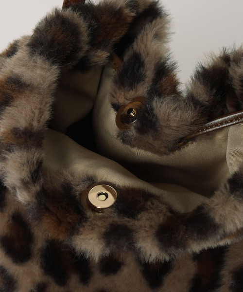 GLOBAL WORK（グローバルワーク）の「ファー巾着BAG/632802（ショルダーバッグ・キッズ・レオパード/ブラウン/アイボリー・ONE SIZE）」の22枚目の写真