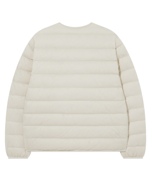 COVERNAT（カバーナット）の「カバーライトノーカラーダウン アイボリー（ダウンジャケット/コート・レディース・その他・X-SMALL/SMALL/MEDIUM/LARGE/X-LARGE/XX-LARGE）」の2枚目の写真