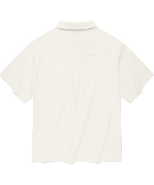 COVERNAT（カバーナット）の「オープンカラー ポケットTシャツ ホワイト（ポロシャツ・レディース・その他・MEDIUM/LARGE/SMALL/X-LARGE/X-SMALL/XX-LARGE）」の2枚目の写真