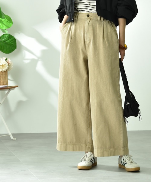 INTERPLANET（インタープラネット）の「【CYNICAL】ミドルオンスデニムパンツ（デニムパンツ・レディース・サックスブルー/ブラック/ベージュ・FREE）」の2枚目の写真