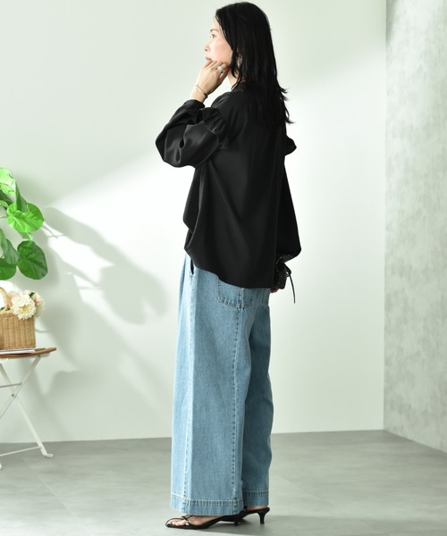 INTERPLANET（インタープラネット）の「【CYNICAL】ミドルオンスデニムパンツ（デニムパンツ・レディース・サックスブルー/ブラック/ベージュ・FREE）」の19枚目の写真