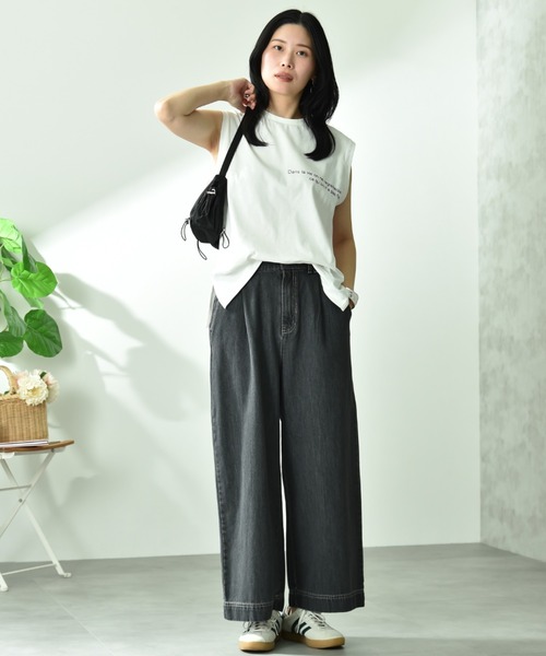 INTERPLANET（インタープラネット）の「【CYNICAL】ミドルオンスデニムパンツ（デニムパンツ・レディース・サックスブルー/ブラック/ベージュ・FREE）」の21枚目の写真