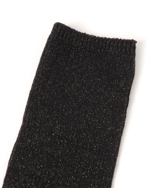 GLOBAL WORK（グローバルワーク）の「らくごこちルーズラメソックス/613507（ソックス/靴下・レディース・オフホワイト/ブラック/ダークブラウン/グレー/ベージュ・FREE）」の6枚目の写真