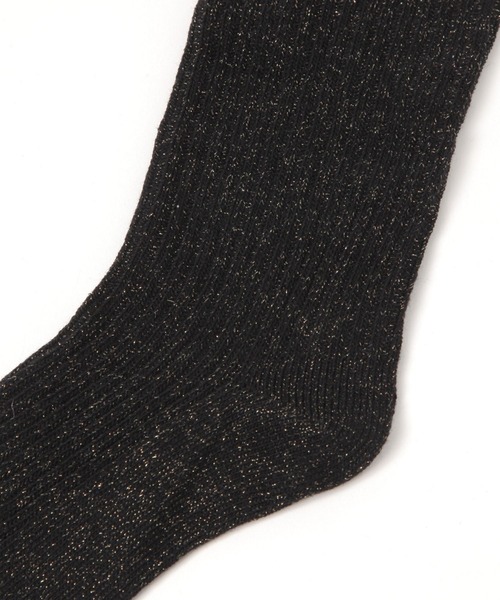 GLOBAL WORK（グローバルワーク）の「らくごこちルーズラメソックス/613507（ソックス/靴下・レディース・オフホワイト/ブラック/ダークブラウン/グレー/ベージュ・FREE）」の7枚目の写真