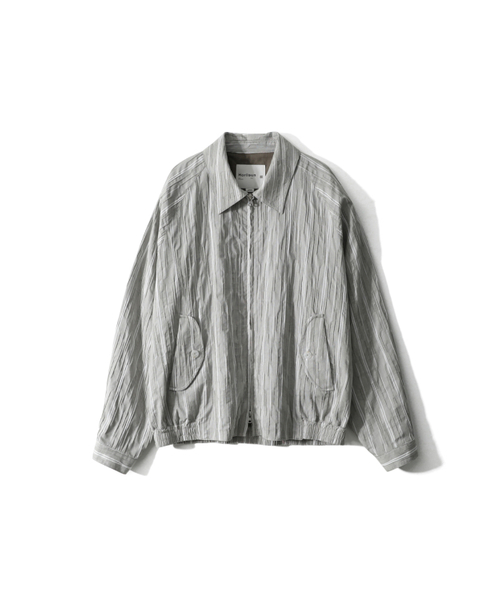 HORLISUN(ホーリーサン)の「Visitor Dobby Stripe Jacket Olive(その他アウター・レディース・その他・LARGE/MEDIUM/SMALL)」の1枚目の写真