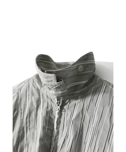 HORLISUN(ホーリーサン)の「Visitor Dobby Stripe Jacket Olive(その他アウター・レディース・その他・LARGE/MEDIUM/SMALL)」の3枚目の写真