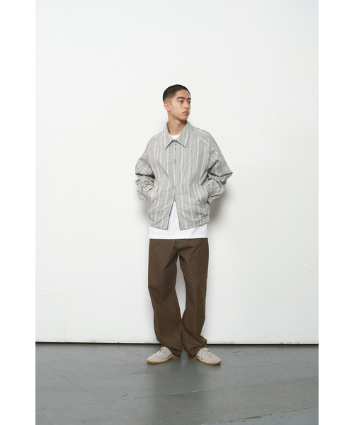 HORLISUN(ホーリーサン)の「Visitor Dobby Stripe Jacket Olive(その他アウター・レディース・その他・LARGE/MEDIUM/SMALL)」の5枚目の写真