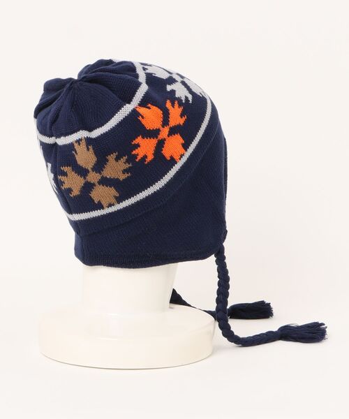 POLeR（ポーラー）の「【POLER / ポーラー】BEAR PAW FLAP BEANIE / フラップ ビーニー/ユニセックス（ニットキャップ/ビーニー・メンズ・ブラック/ネイビー・フリー）」の7枚目の写真