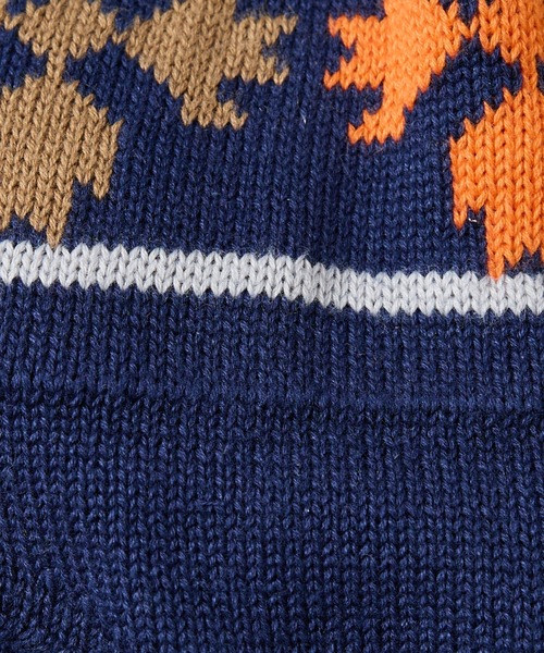 POLeR（ポーラー）の「【POLER / ポーラー】BEAR PAW FLAP BEANIE / フラップ ビーニー/ユニセックス（ニットキャップ/ビーニー・メンズ・ブラック/ネイビー・フリー）」の8枚目の写真