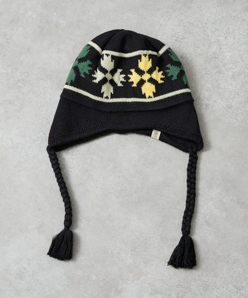 POLeR（ポーラー）の「【POLER / ポーラー】BEAR PAW FLAP BEANIE / フラップ ビーニー/ユニセックス（ニットキャップ/ビーニー・メンズ・ブラック/ネイビー・フリー）」の11枚目の写真