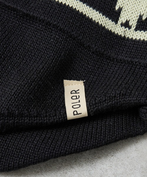 POLeR（ポーラー）の「【POLER / ポーラー】BEAR PAW FLAP BEANIE / フラップ ビーニー/ユニセックス（ニットキャップ/ビーニー・メンズ・ブラック/ネイビー・フリー）」の12枚目の写真