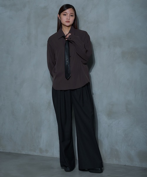 Ellno Loset（エルノロゼット）の「3タックアソートワイドパンツ/SETUP対応（スラックス・メンズ・ブラック/ブラック系その他・MEDIUM/SMALL/LARGE）」の17枚目の写真