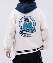 Red Cap Girl（レッドキャプガール）の「【a-r】〔RedCapGirl/レッドキャップガール〕サテン刺繍 フード付 スタジャン（スタジャン）」