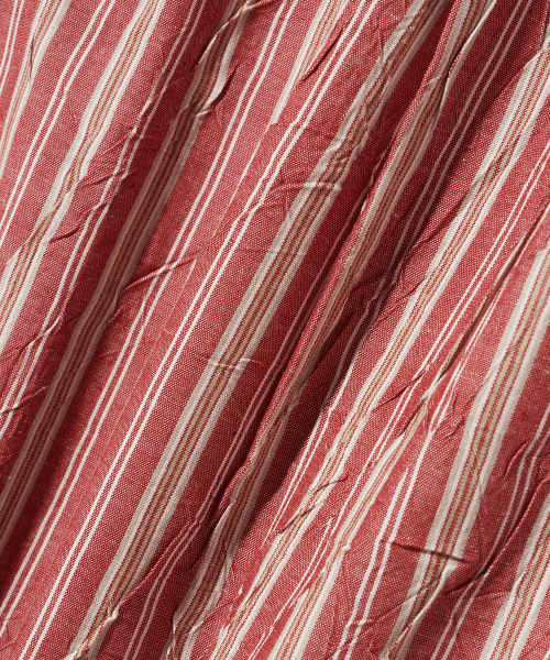 Diamond Layla（ダイアモンドレイラ）の「Crease Finish Flamingo Stripe Shirt S154（シャツ/ブラウス・レディース・その他・SMALL/LARGE/MEDIUM）」の8枚目の写真