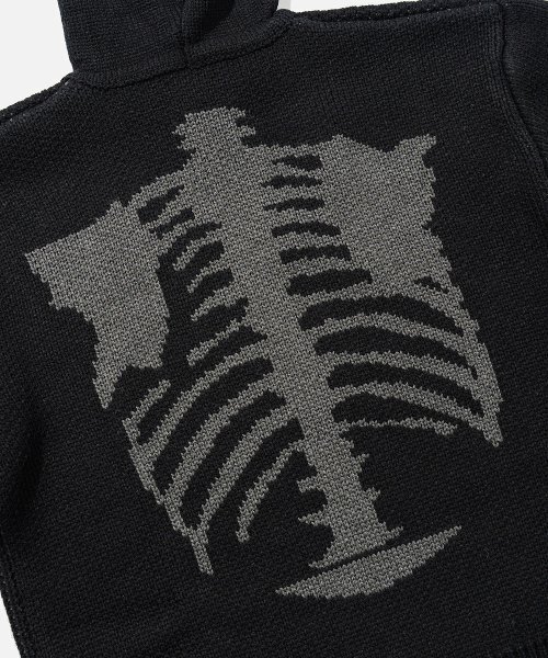 VASTIC(バスティック)の「ジャカードフードパーカー_ブラック / チャコール(ニット/セーター・メンズ・その他・LARGE/MEDIUM)」の6枚目の写真