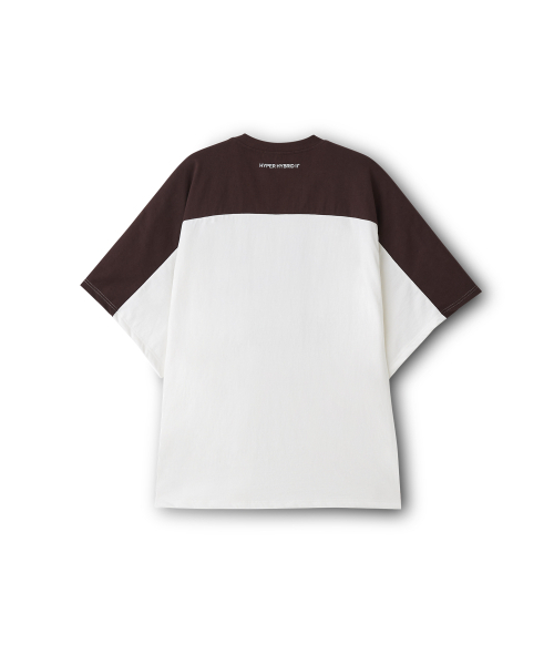 HYII(ハイトゥ)の「ユニセックスナンバープリントVネックオーバーサイズTシャツブラウン(Tシャツ/カットソー・メンズ・その他・SMALL/MEDIUM/LARGE)」の4枚目の写真